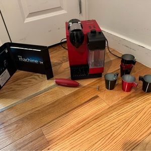 Nespresso Machine and Steamer w/ Extras